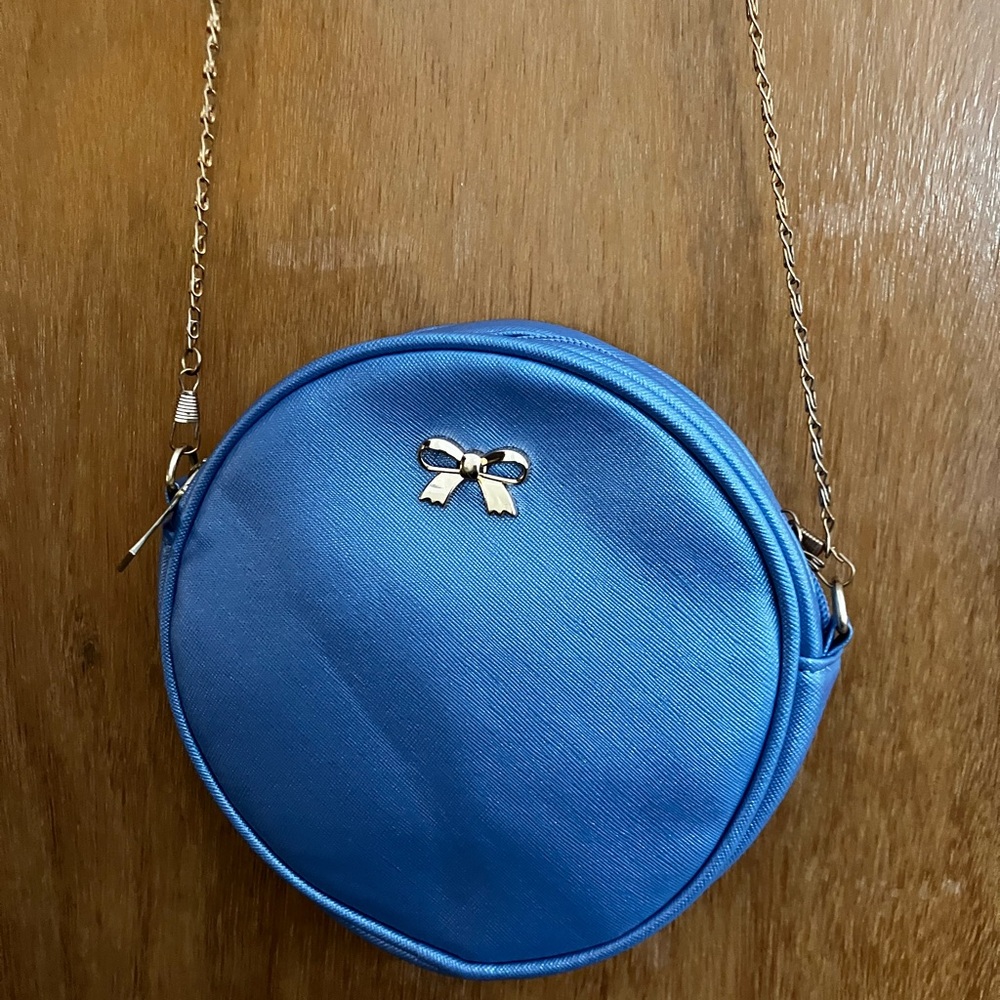 Elegant Blue Round Women's Bag